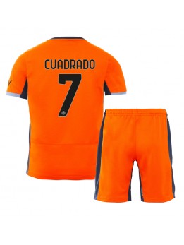 Inter Milan Juan Cuadrado #7 Replika Tredje Kläder Barn 2023-24 Kortärmad (+ byxor)